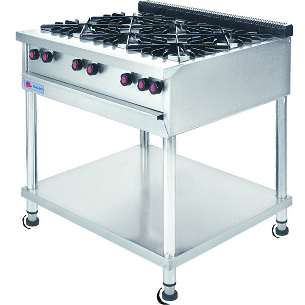 Six Burners Without Oven